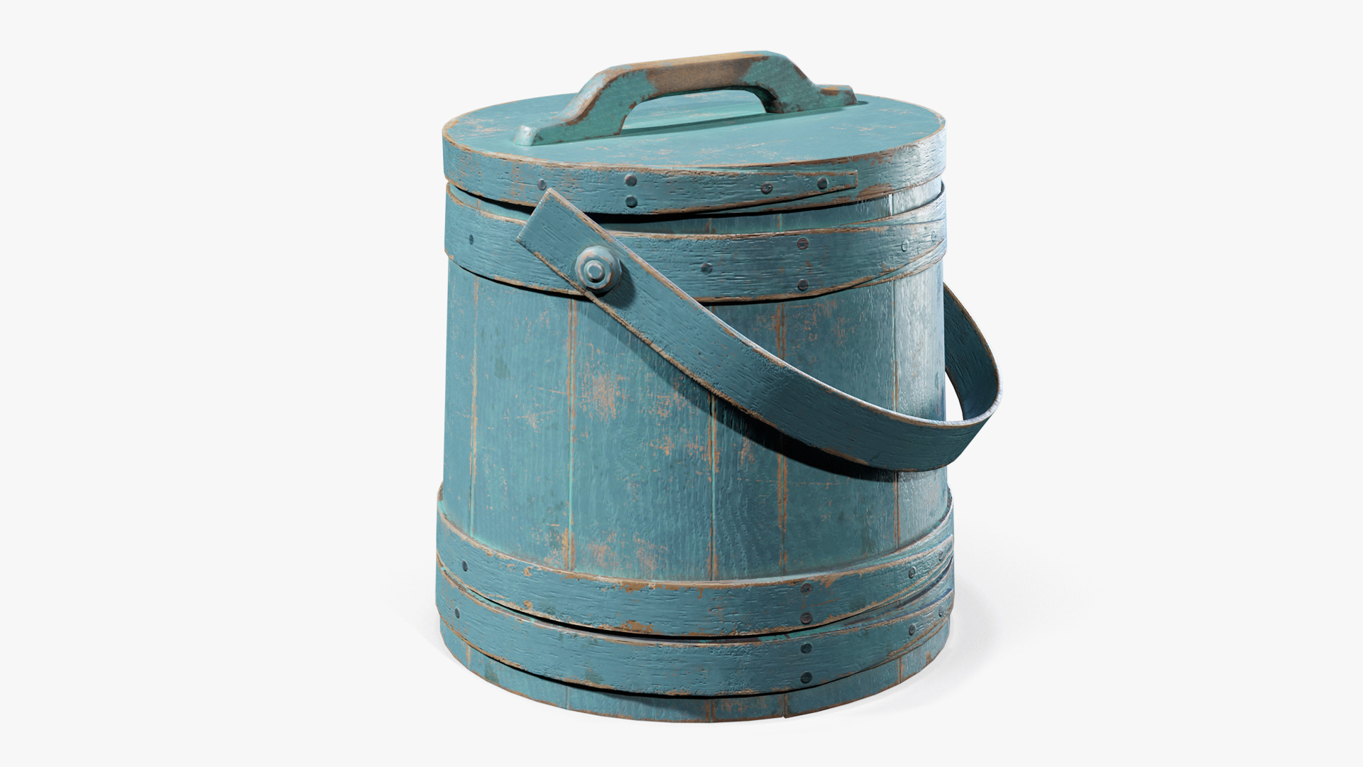 Firkin Wooden Painted
