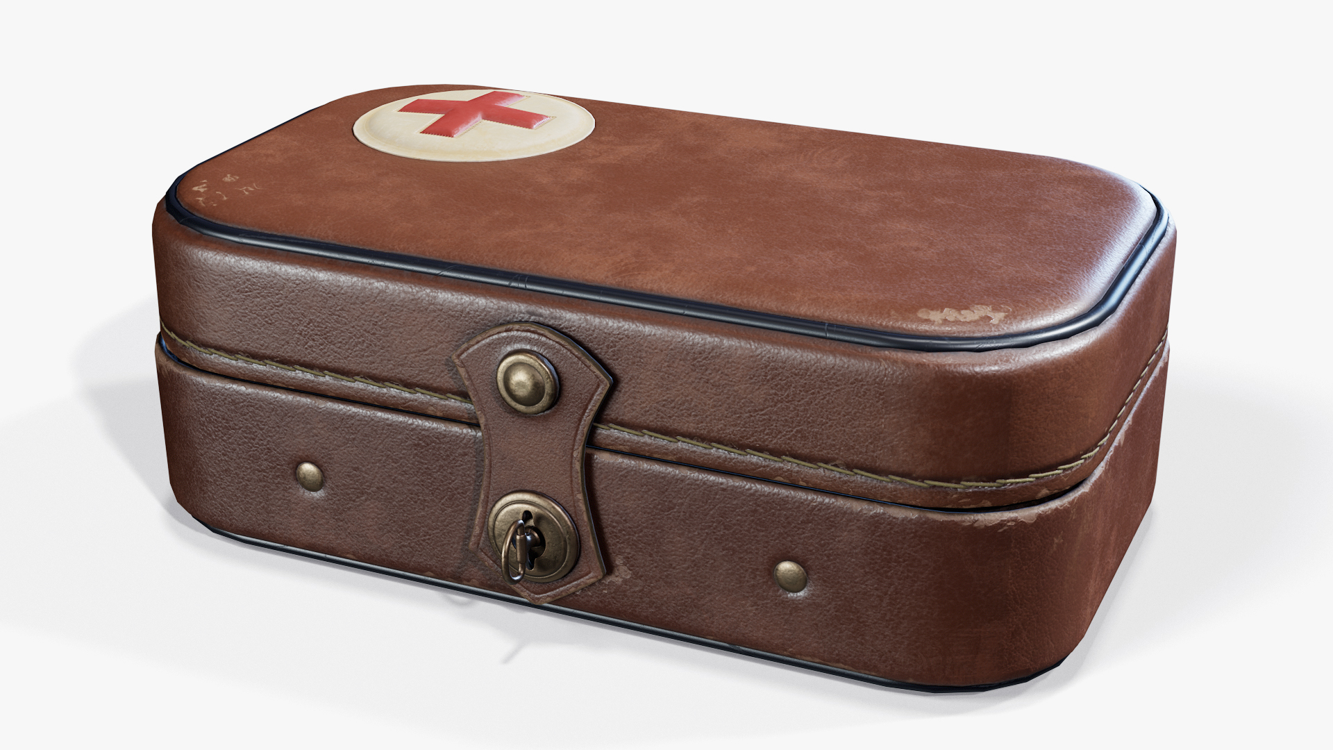 First Aid Box Leather Vintage