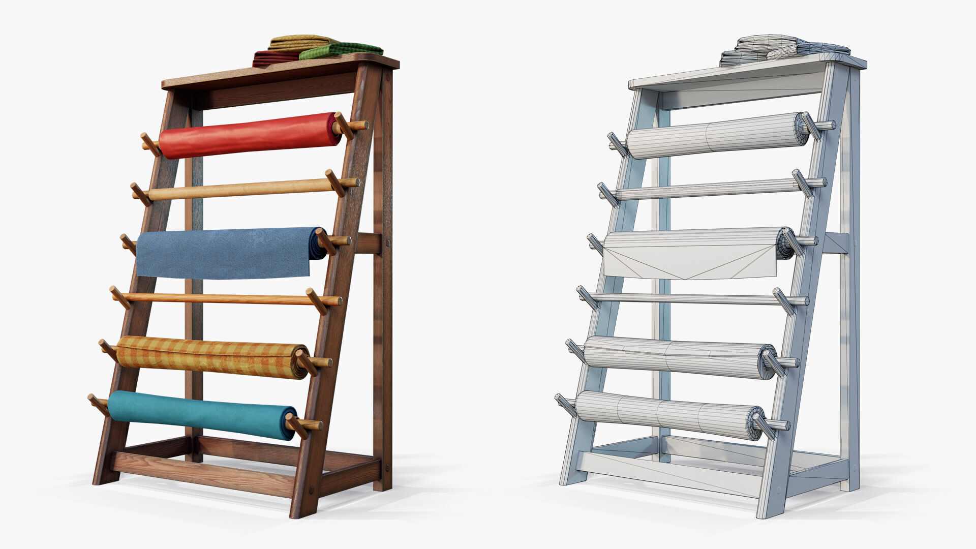 Rack Fabric Roll Textile